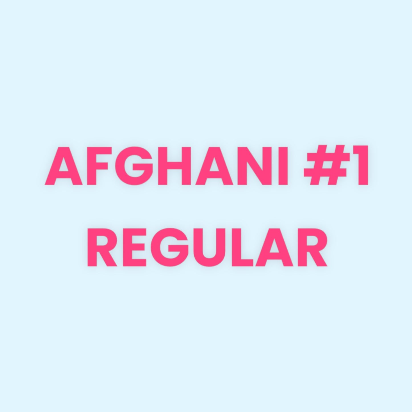 AFGHANI #1 REGULAR